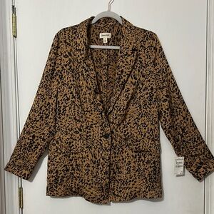 Open Edit Abstract Print Blazer